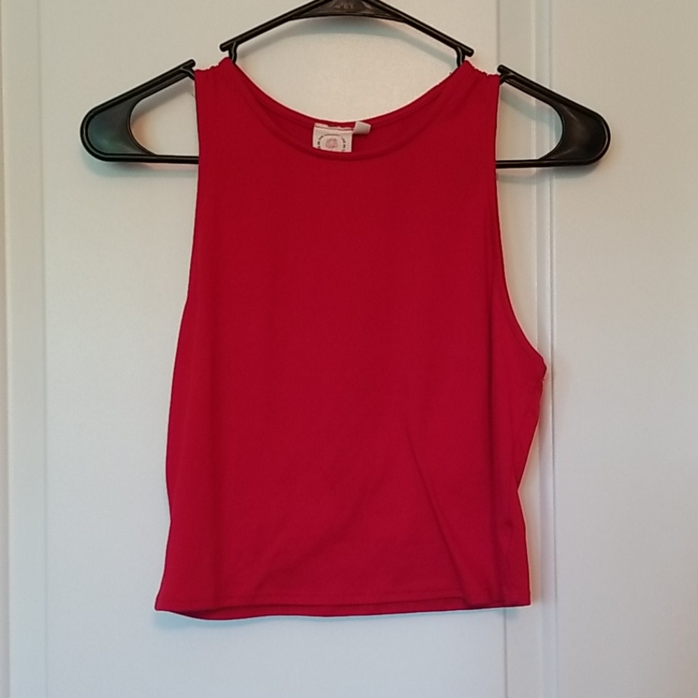 Red crop top
